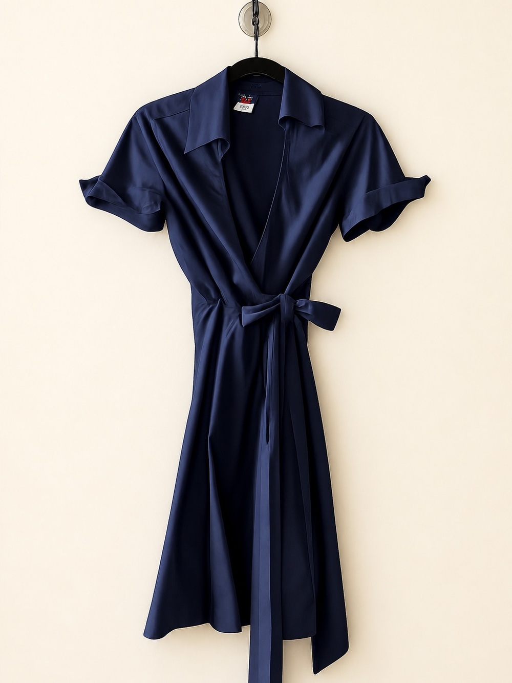 Navy Wrap Shirt Dress with Belt JFE brand